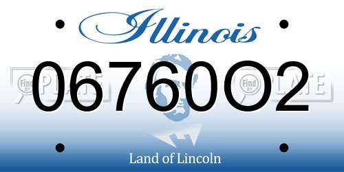 06760O2 Illinois License Plate