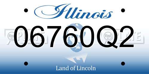 06760Q2 Illinois License Plate