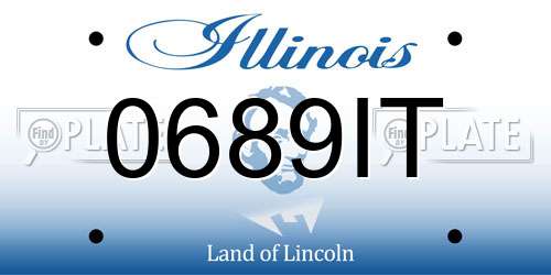 0689IT Illinois License Plate