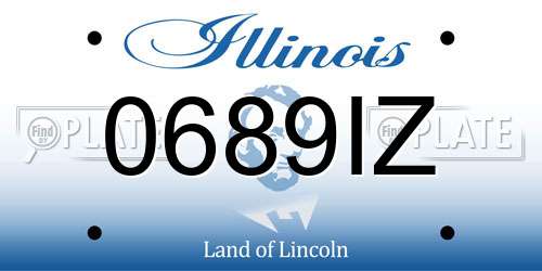 0689IZ Illinois License Plate