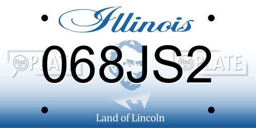 068JS2 Illinois License Plate