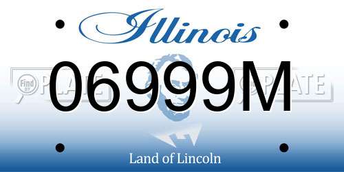 06999M Illinois License Plate