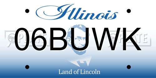 06BUWK Illinois License Plate