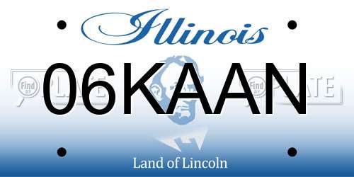 06KAAN Illinois License Plate