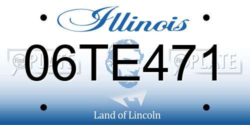 06TE471 Illinois License Plate