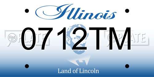 0712TM Illinois License Plate