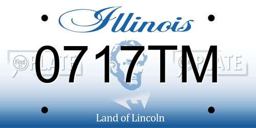 0717TM Illinois License Plate