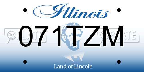 071TZM Illinois License Plate
