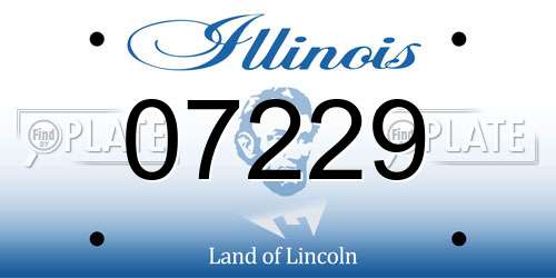 07229 Illinois License Plate