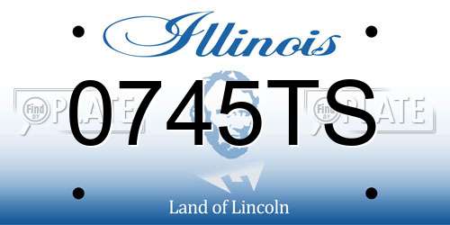 0745TS Illinois License Plate