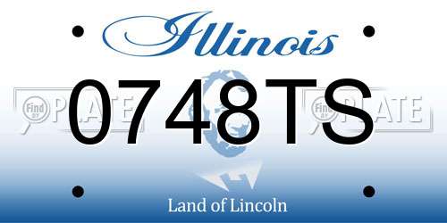 0748TS Illinois License Plate
