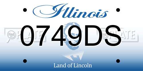 0749DS Illinois License Plate