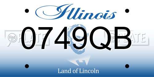 0749QB Illinois License Plate