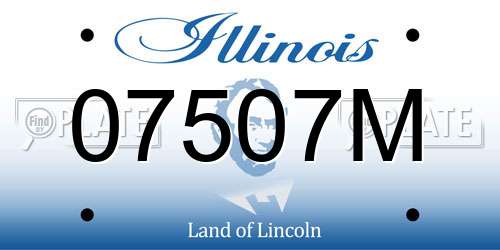 07507M Illinois License Plate