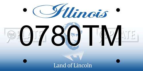 0780TM Illinois License Plate