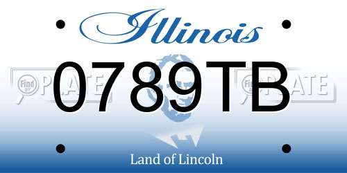 0789TB Illinois License Plate