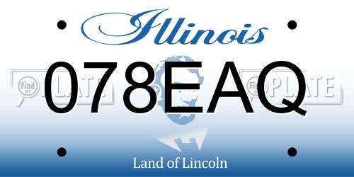 078EAQ Illinois License Plate
