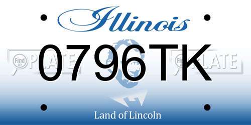 0796TK Illinois License Plate