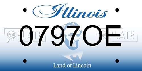 0797OE Illinois License Plate