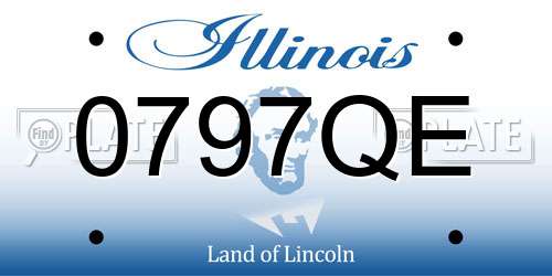 0797QE Illinois License Plate