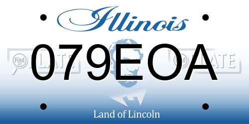 079EOA Illinois License Plate