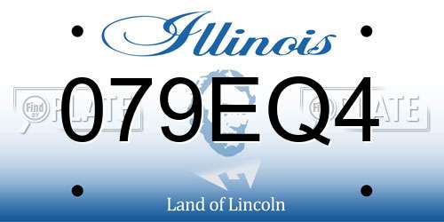 079EQ4 Illinois License Plate