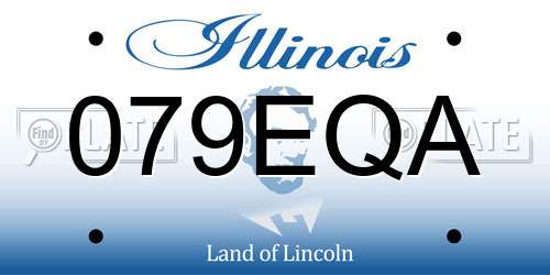 079EQA Illinois License Plate