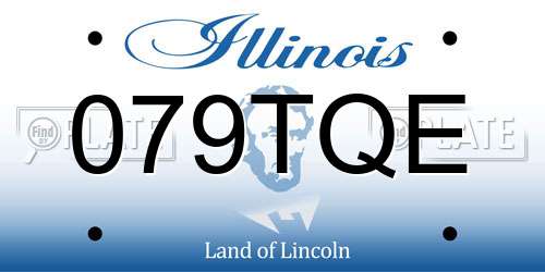 079TQE Illinois License Plate