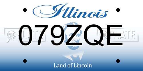 079ZQE Illinois License Plate