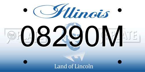 08290M Illinois License Plate