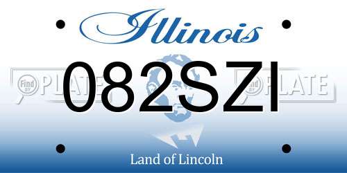 082SZI Illinois License Plate