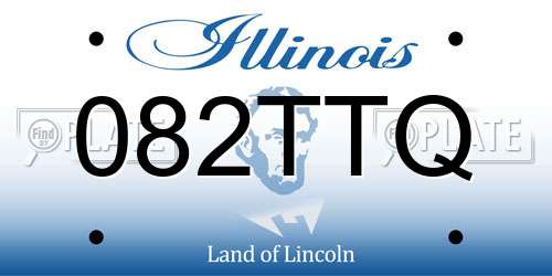 082TTQ Illinois License Plate