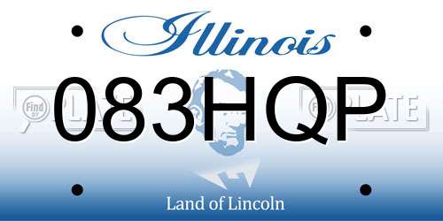 083HQP Illinois License Plate