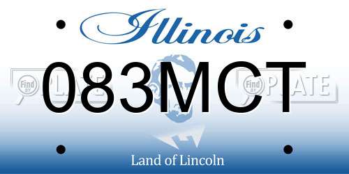 083MCT Illinois License Plate