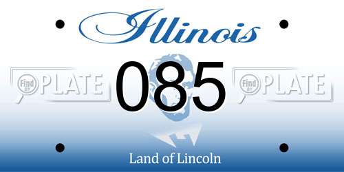 085 Illinois License Plate