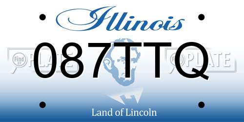 087TTQ Illinois License Plate