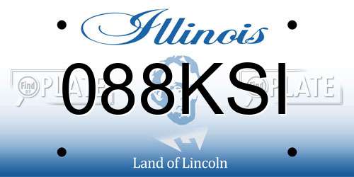 088KSI Illinois License Plate