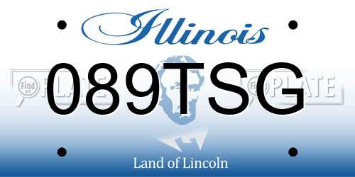 089TSG Illinois License Plate