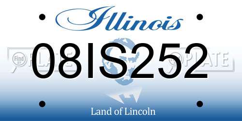 08IS252 Illinois License Plate
