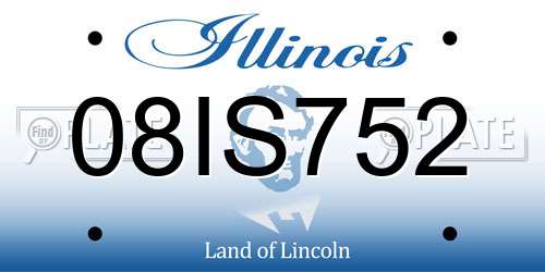 08IS752 Illinois License Plate