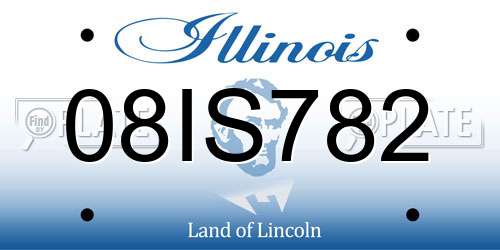 08IS782 Illinois License Plate