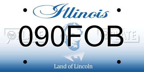 090FOB Illinois License Plate