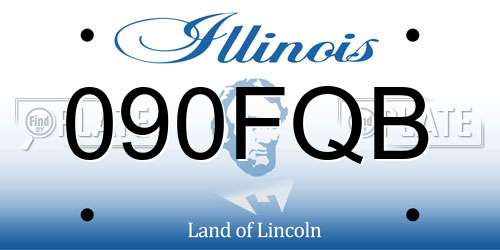 090FQB Illinois License Plate