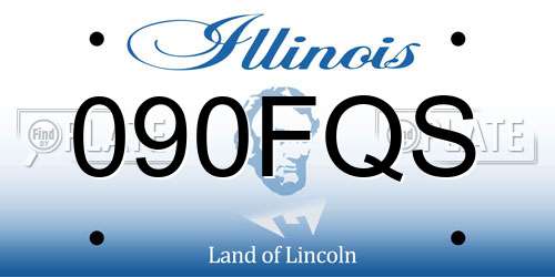 090FQS Illinois License Plate