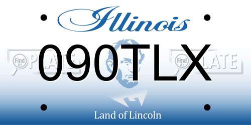 090TLX Illinois License Plate