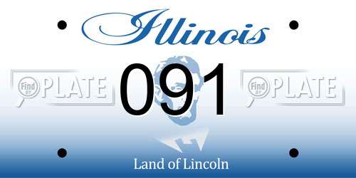 091 Illinois License Plate