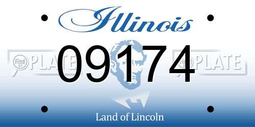 09174 Illinois License Plate