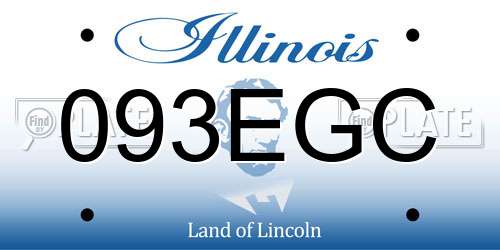 093EGC Illinois License Plate