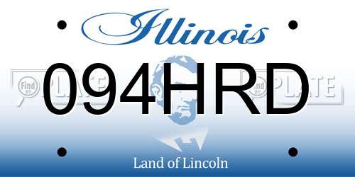 094HRD Illinois License Plate