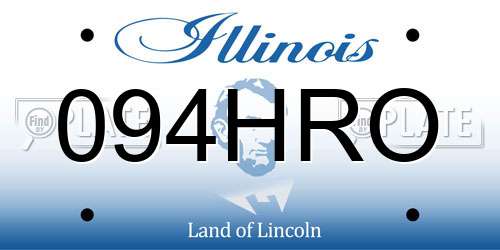 094HRO Illinois License Plate